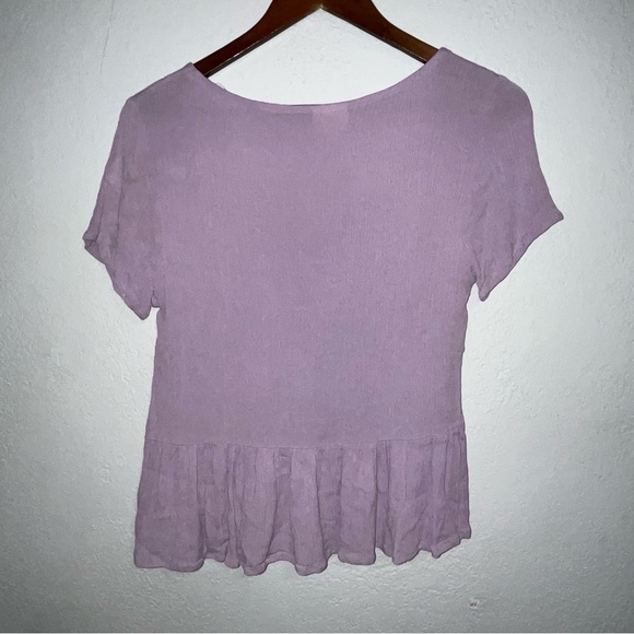Women's HIP Pastel Purple Short Sleeve Top - Picture 5 of 7